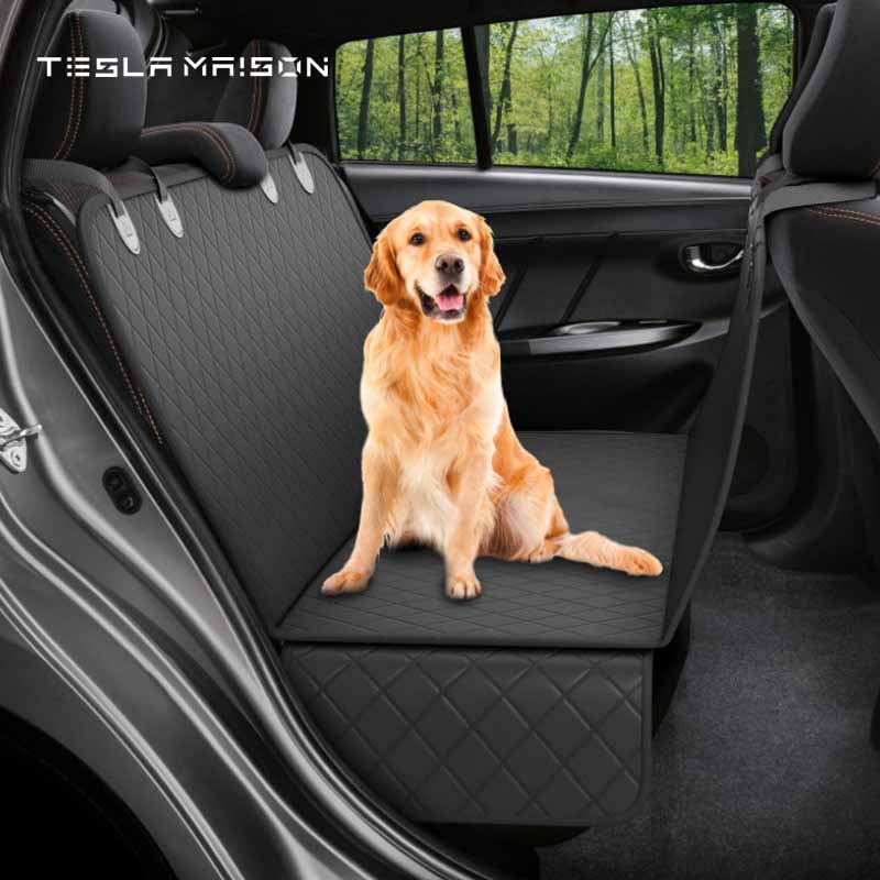 Car Rear Back Waterproof Hammock Style Seat Safety Pad -All Black---Tesla Maison