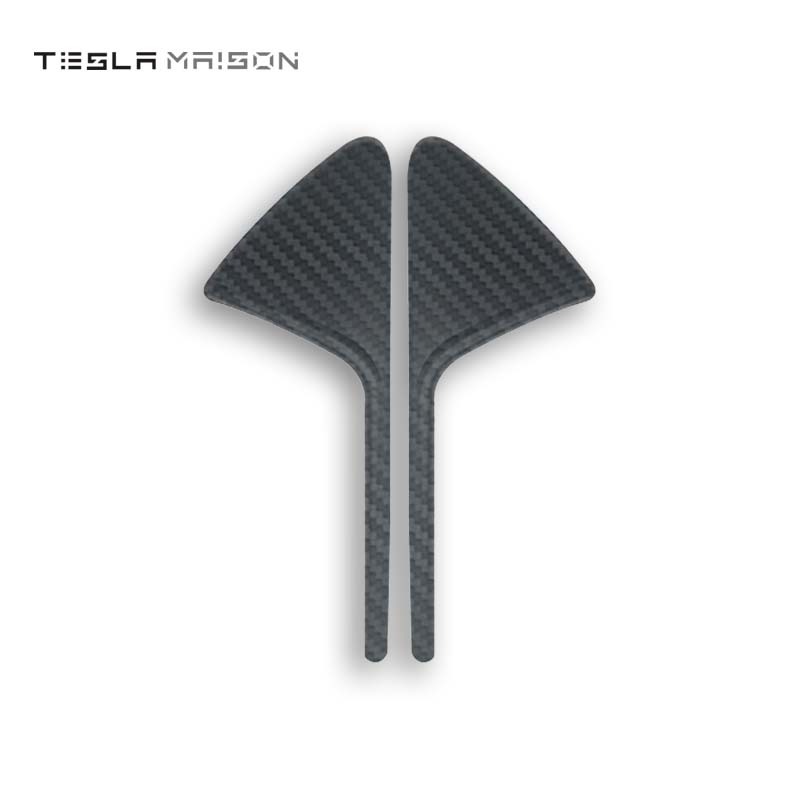 Side Camera Protection Trim Cover For Tesla Model 3/Y/S/X -Matte Carbon Fiber Pattern---Tesla Maison