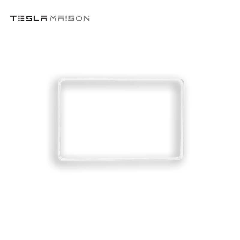 Silicone Central Screen Frame Protector for Tesla Model 3 & Tesla Model Y -White-Tesla Model 3 & Tesla Model Y--Tesla Maison