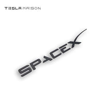 Load image into Gallery viewer, Space X Zinc Alloy Sticker for Tesla Motors - Lightweight and Durable -Black---Tesla Maison