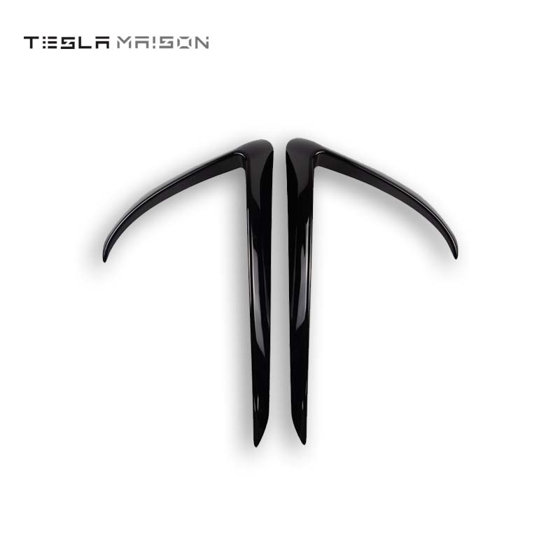 Tesla Model 3 ( 2017-2021 ) Front Blade Trim Sticker -Black---Tesla Maison