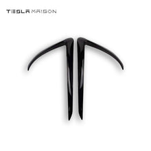 Load image into Gallery viewer, Tesla Model 3 ( 2017-2021 ) Front Blade Trim Sticker -Black---Tesla Maison