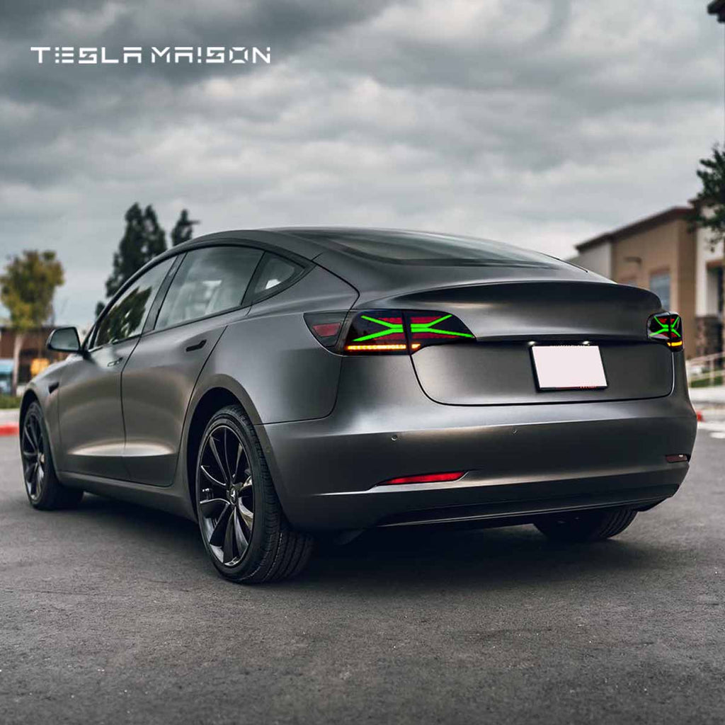 Tesla Model 3 (2017-2022) & Tesla Model Y (2020-2022) RGB TailLights DRL Animation -Tesla Model 3 (2017-2022) & Tesla Model Y(2020-2022)-American version--Tesla Maison