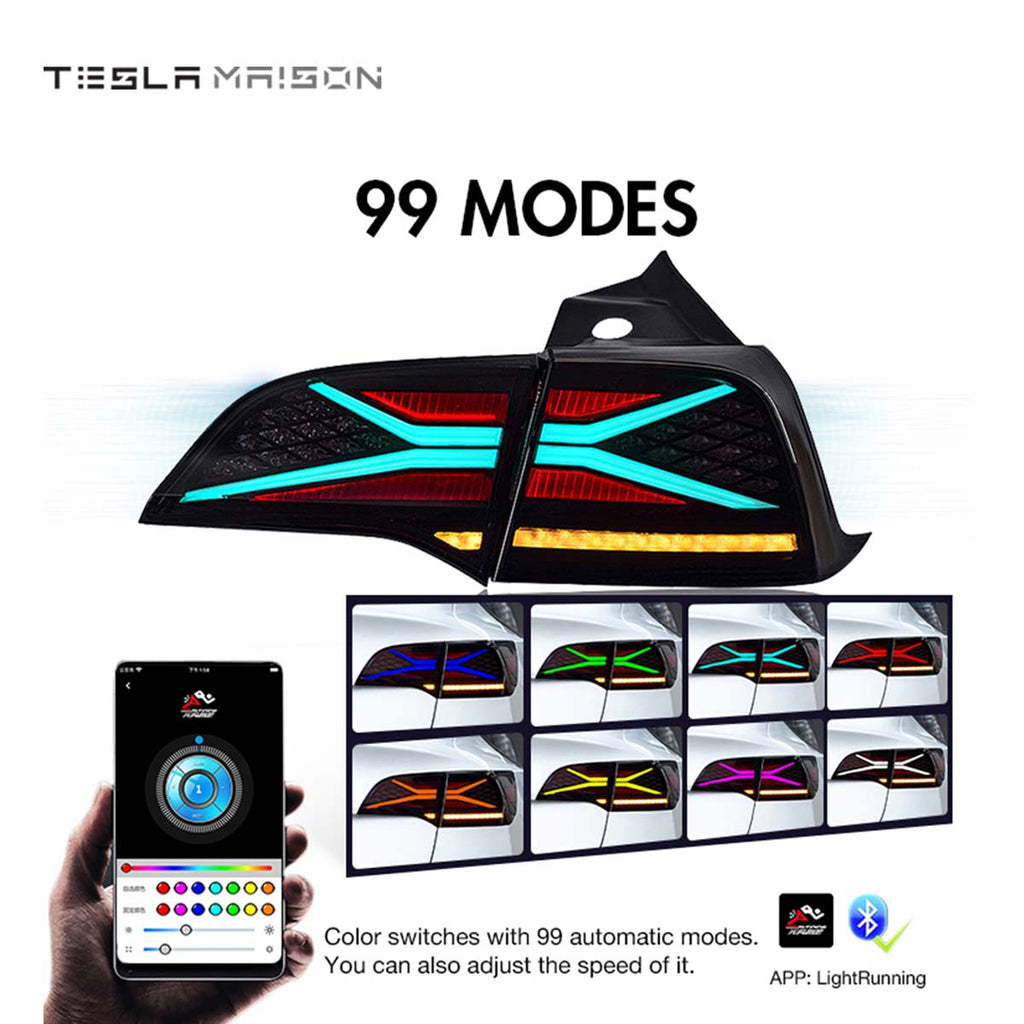 RGB TailLights DRL Animation For Tesla Model 3 & Tesla Model Y