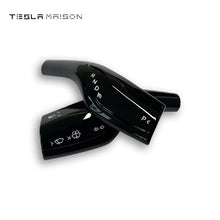 Load image into Gallery viewer, Tesla Model 3 and Model Y Gear Shift Lever Wiper Column Cover -Gloss Black---Tesla Maison