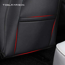 Load image into Gallery viewer, Tesla Model 3 and Model Y Leather Back Seat Kick Protectors Covers -White-2pcs / 1 Set--Tesla Maison