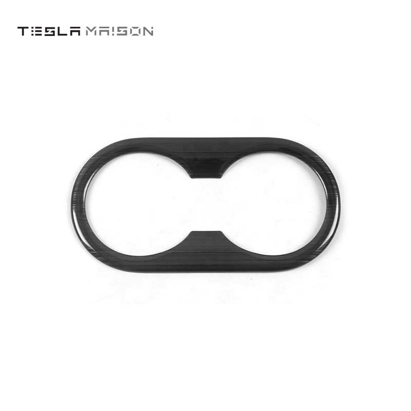 Tesla Model 3 and Model Y Three Rear Seat Cup Holder Trim Cover -Black-Tesla Model 3 & Tesla Model Y--Tesla Maison