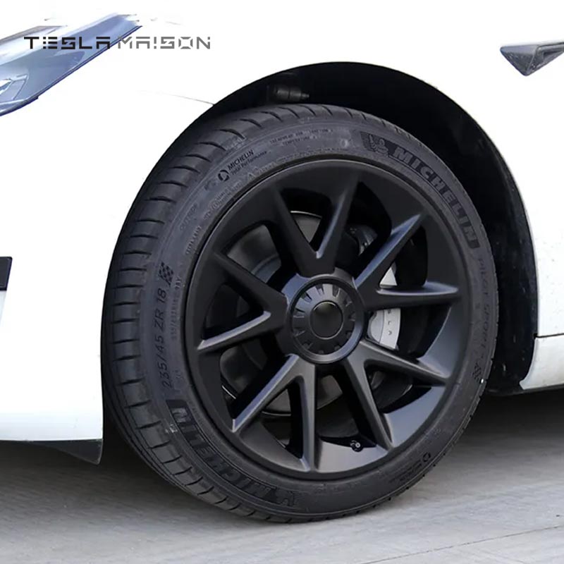 Tesla Model 3 Full Cover Wheel Hub Caps - 18