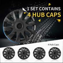 Load image into Gallery viewer, Tesla Model 3 Full Cover Wheel Hub Caps - 18&quot; inch (4 Pcs) - Style 6 Matte Black ----Tesla Maison