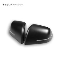 Load image into Gallery viewer, Tesla Model 3 Mirror Cover With LED Turn Signal Rear View Mirror Cover -Matte Black---Tesla Maison