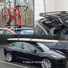 Load image into Gallery viewer, Tesla Model 3 &amp; Model Y Aluminum Roof Rack Cargo Cross Bars (Set Of 2) -Tesla Model Y (2019-2023)---Tesla Maison
