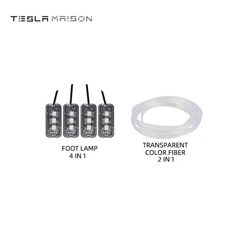 Tesla Model 3 & Model Y Interior Ambient LED Strip Lights with App Controller -Set A---Tesla Maison