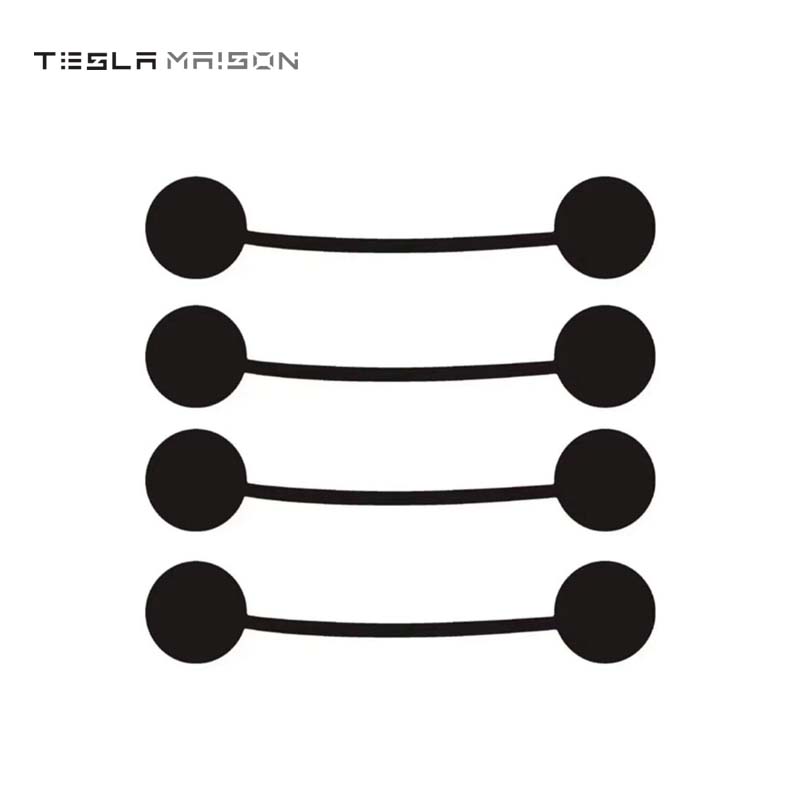 Tesla Model 3 & Tesla Model Y Baymax Seat Headrest Stickers -Black-4pcs--Tesla Maison