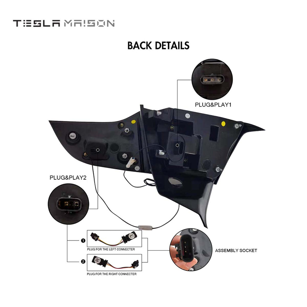 Tesla Model 3 & Tesla Model Y Taillights With Sequential Indicators ----Tesla Maison