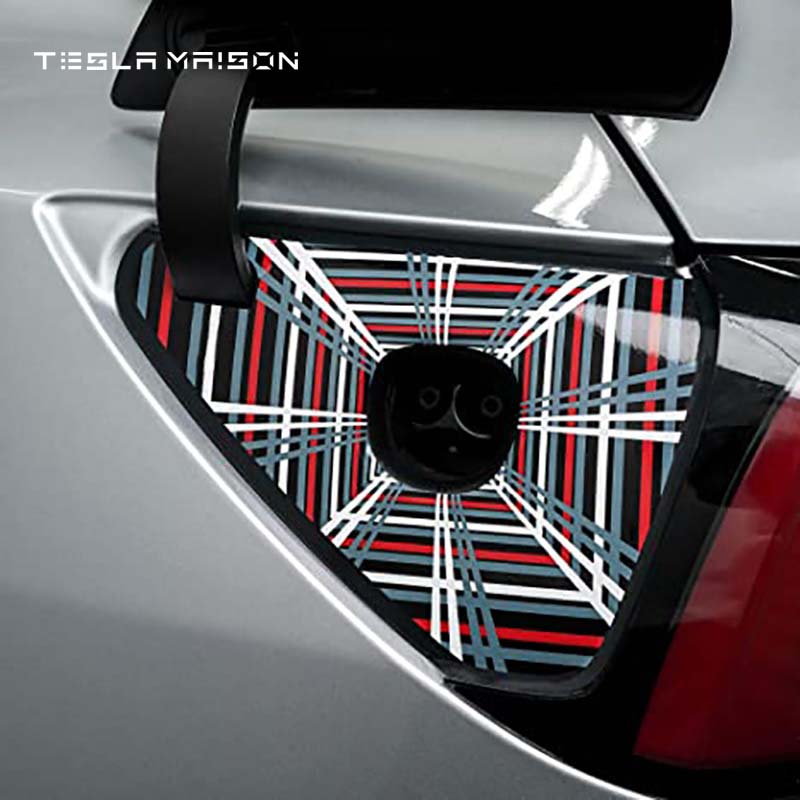 Tesla Model 3 / Tesla Model Y/ Tesla Model S Charging Port Sticker -C---Tesla Maison