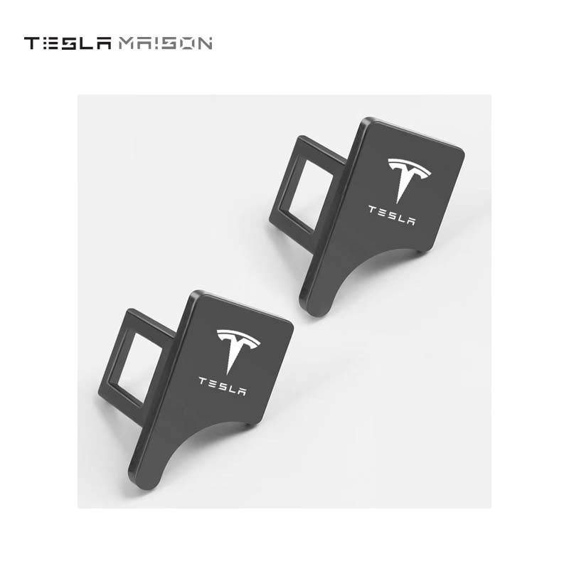 Tesla Model 3/S/X/Y Car Seat Belt Lock Buckle Decoration Clip -Black---Tesla Maison