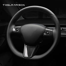 Load image into Gallery viewer, Tesla Model 3/Y 2017-2020 Steering Wheel ABS Protective Trim Frame ----Tesla Maison