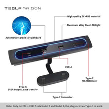 Load image into Gallery viewer, Tesla Model 3/Y 2021-2022 27W Quick Charger USB Docking Station ----Tesla Maison