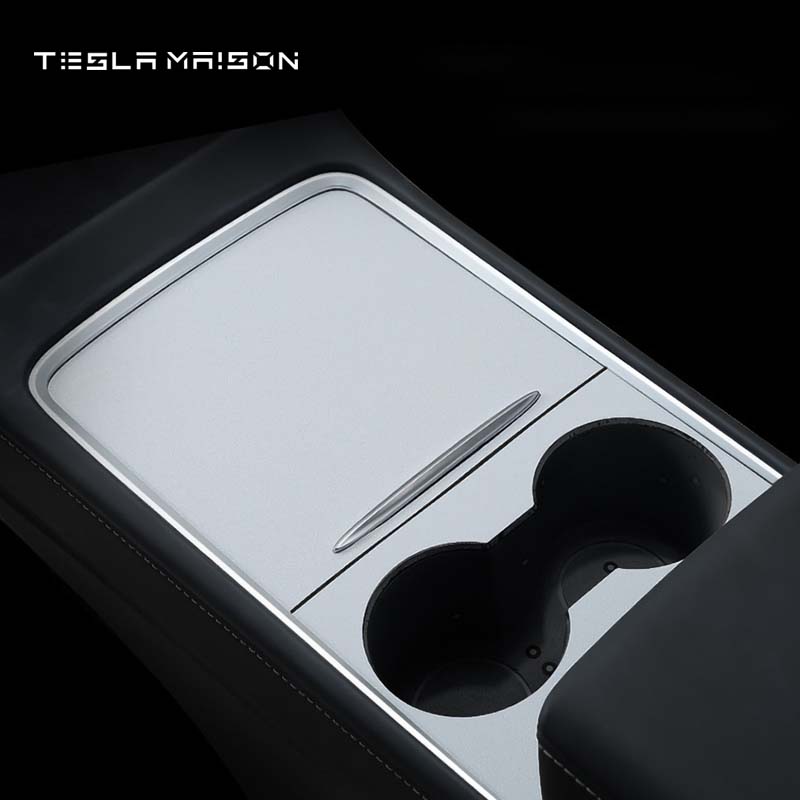 Tesla Model 3/Y 2021-2022 Center Console Panel Decor Sticker -Matte White---Tesla Maison