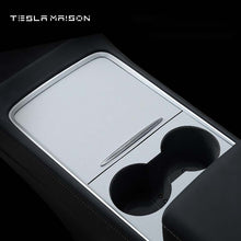Load image into Gallery viewer, Tesla Model 3/Y 2021-2022 Center Console Panel Decor Sticker -Matte White---Tesla Maison