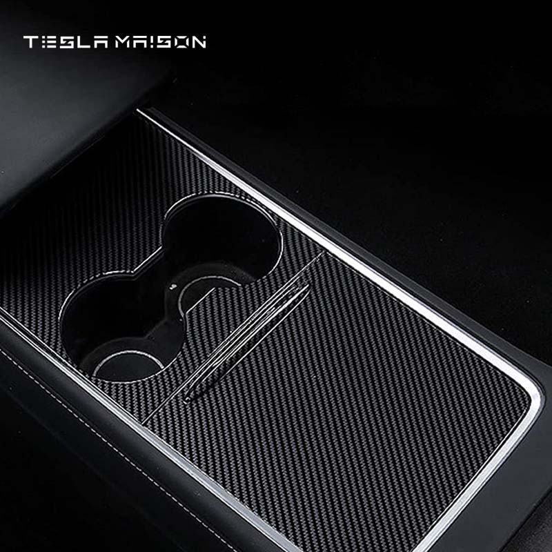 Tesla Model 3/Y 2021-2022 Center Console Ultra Slim Cover -Glossy Carbon---Tesla Maison