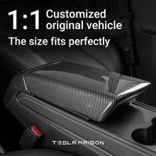 Load image into Gallery viewer, Tesla Model 3/Y Armrest &amp; Backseat Air Vent Cover Suit -Carbon Fibre 3 YSuit---Tesla Maison