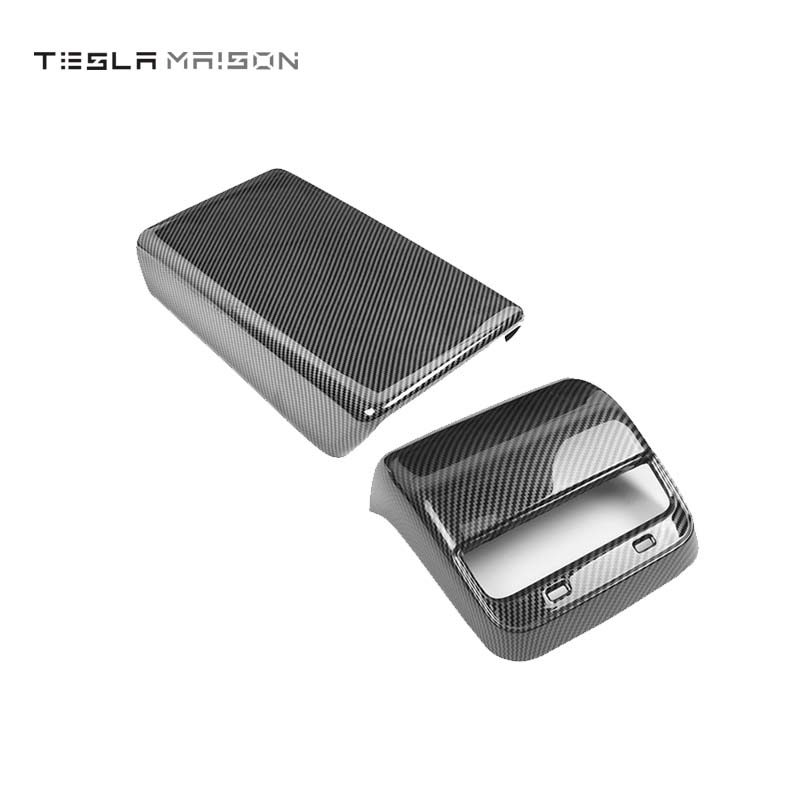 Tesla Model 3/Y Armrest & Backseat Air Vent Cover Suit -Carbon Fibre 3 YSuit---Tesla Maison