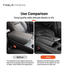 Load image into Gallery viewer, Tesla Model 3/Y Armrest &amp; Backseat Air Vent Cover Suit -Carbon Fibre 3 YSuit---Tesla Maison