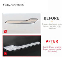 Load image into Gallery viewer, Tesla Model 3/Y Bling Diamond Decal Door Handle Wrap Stickers -Model 3 Y - 4pcs---Tesla Maison