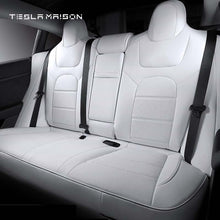 Load image into Gallery viewer, Tesla Model X Premium Nappa Leather Seat Cover -White-7 Seats-Tesla Model S Full Surround Seat Covers-Tesla Maison