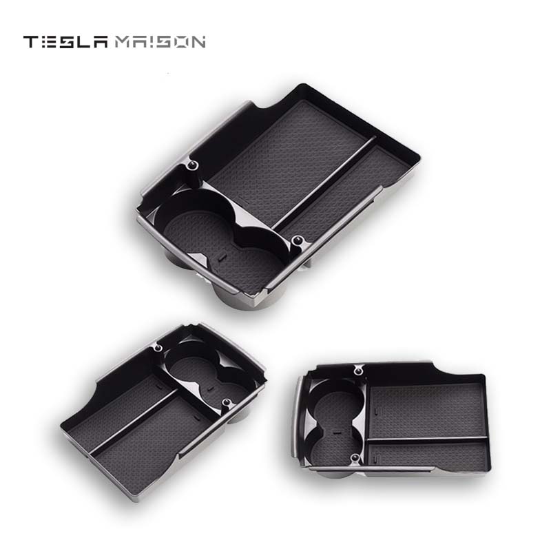 Tesla Model X/S Console Storage Organizer With Cup Holders ----Tesla Maison