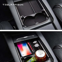 Load image into Gallery viewer, Tesla Model X/S Console Storage Organizer With Cup Holders ----Tesla Maison