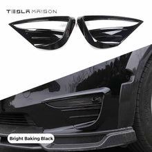 Load image into Gallery viewer, Tesla Model Y 2020-2023 Spoiler Blade Fog Lamp Cover -Gloss black---Tesla Maison