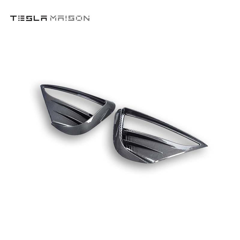 Tesla Model Y 2020-2023 Spoiler Blade Fog Lamp Cover -Gloss carbon---Tesla Maison