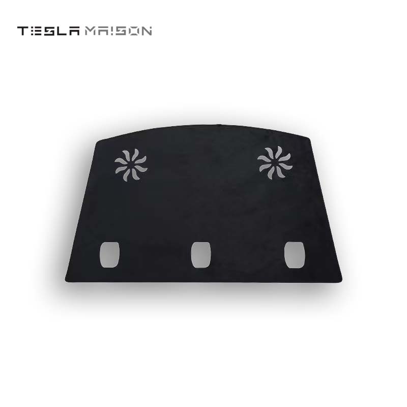 Tesla Model Y 2021-2022 Flannel Rear Dashboard Cover -Black-Tesla Model Y--Tesla Maison