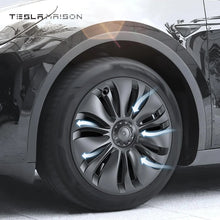Load image into Gallery viewer, Tesla Model Y Full Coverage Wheel Hub Caps - 19&quot; inch (4 Pcs) - Style 1 Gun Grey ----Tesla Maison