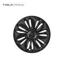 Load image into Gallery viewer, Tesla Model Y Full Coverage Wheel Hub Caps - 19&quot; inch (4 Pcs) - Style 1 Matte Black ----Tesla Maison